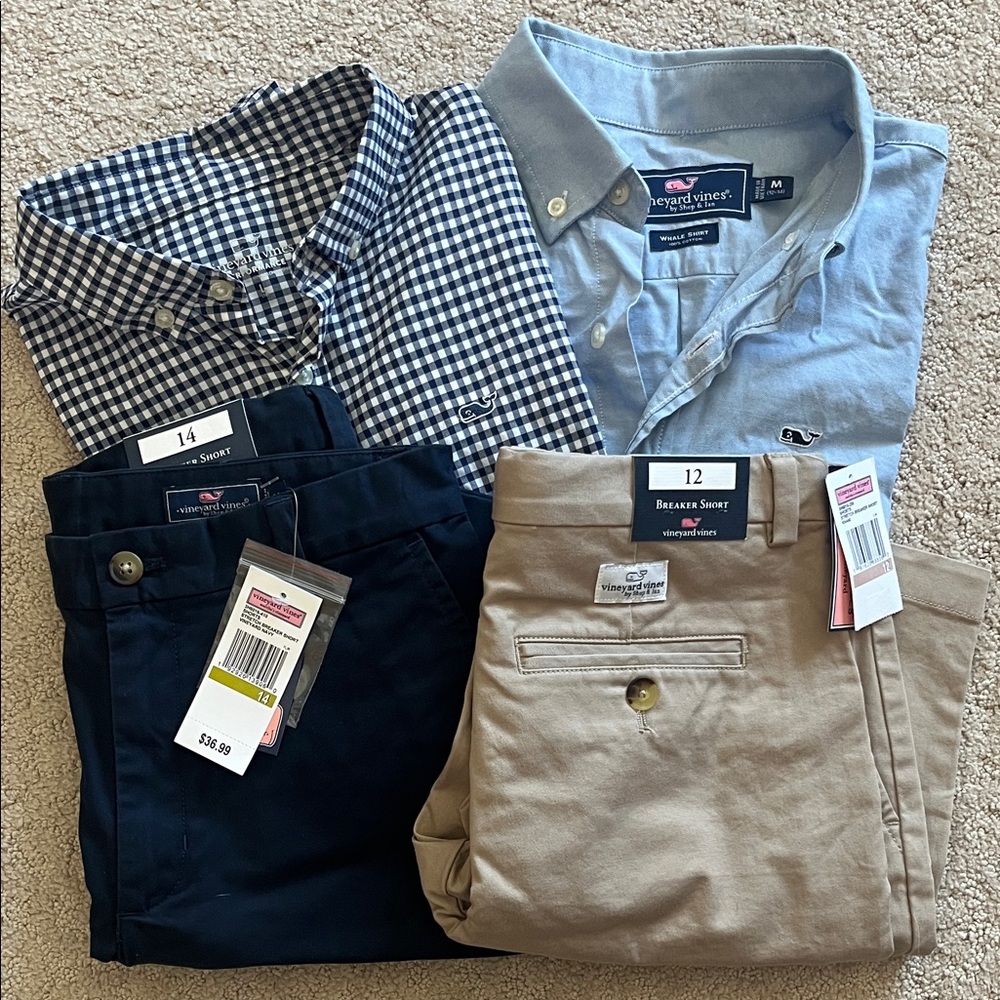 Vineyard Vines/J Crew/Abercrombie apparel - boys size M/L - some NWT